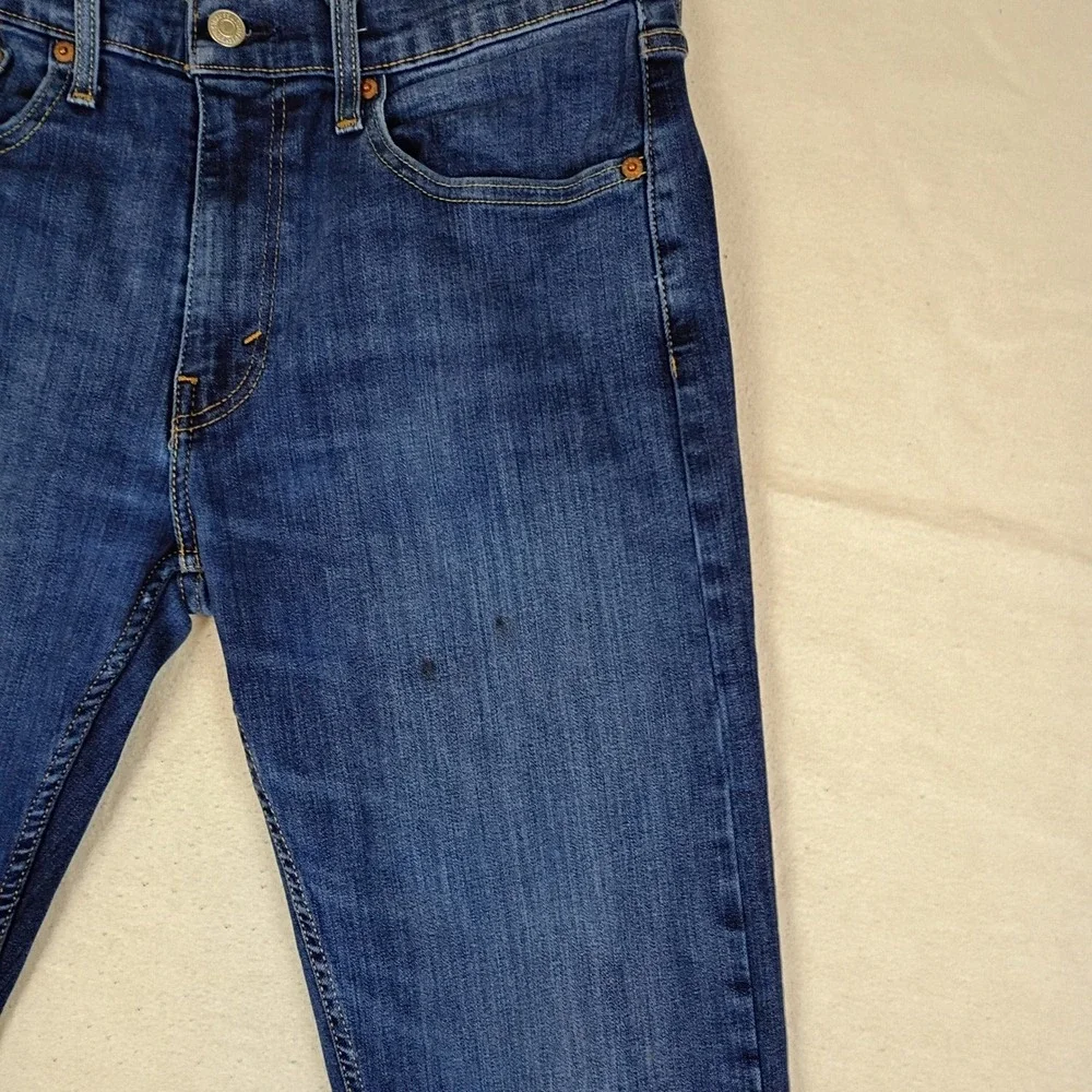 Levis 502 Slim Fit Mens Jeans Blue Medium Wash Denim 32x34 (Measures 31x31)